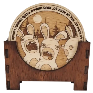 Coasters for glasses Hares