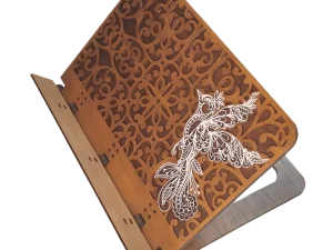 Folding book stand.